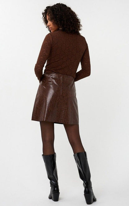 Esqualo Lacquer Mini Skirt