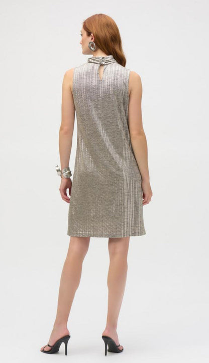 Joseph Ribkoff Metallic Sleeveless Dress