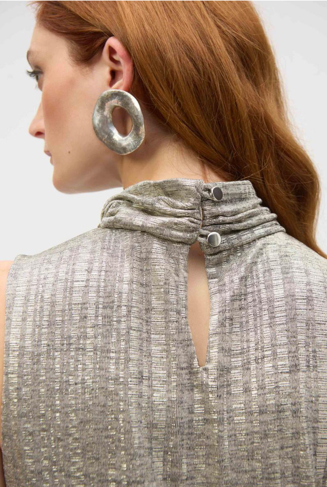 Joseph Ribkoff Metallic Sleeveless Dress