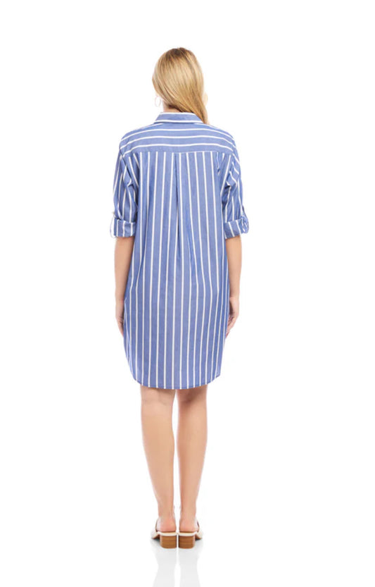 Karen Kane Roll-Tab Shirtdress