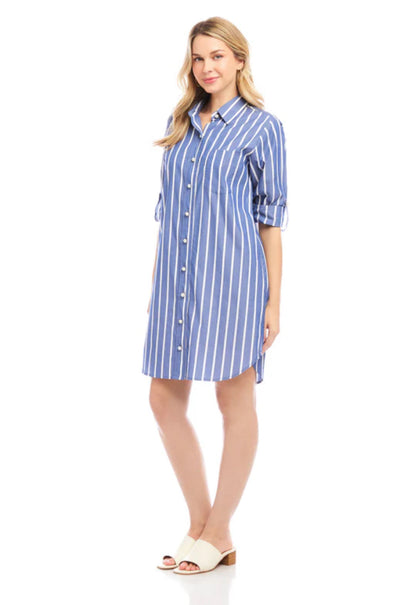 Karen Kane Roll-Tab Shirtdress