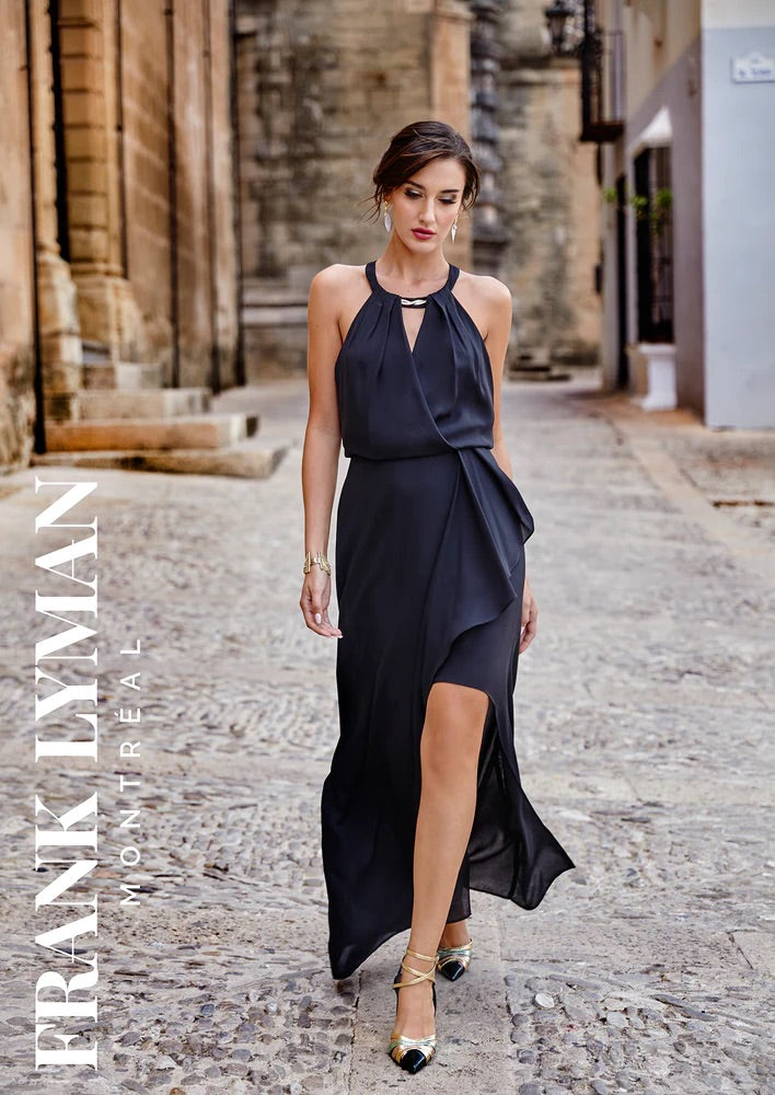 Frank Lyman Halter Neck Diamonte Dress