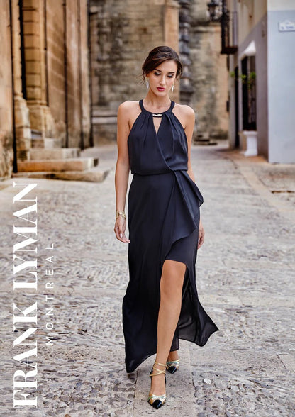Frank Lyman Halter Neck Diamonte Dress
